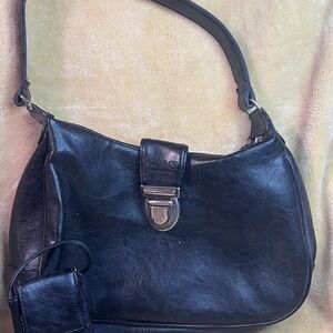 Coach Black Leather Shoulder Bag